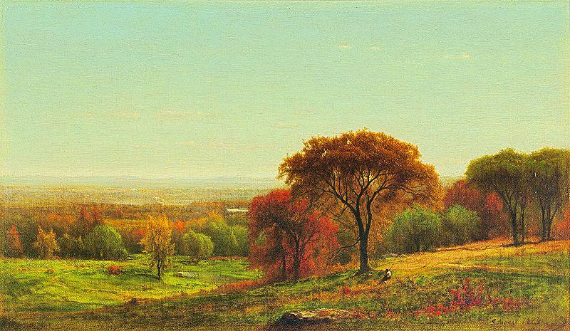 George Inness Across the Hudson Valley in the Foothills of the Catskills Spain oil painting art
